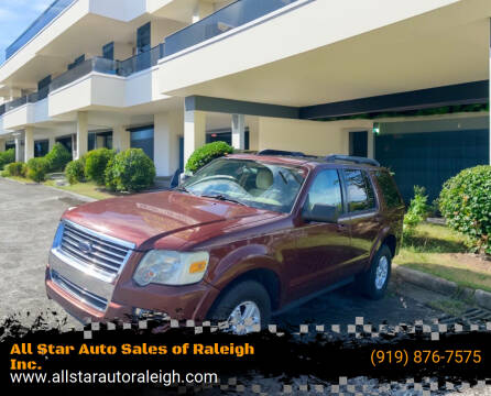 2010 Ford Explorer for sale at All Star Auto Sales of Raleigh Inc. in Raleigh NC