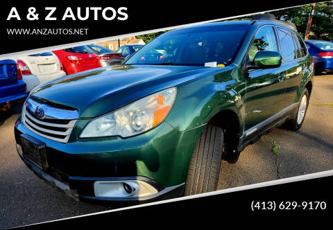 2011 Subaru Outback for sale at A & Z AUTOS in Westfield MA