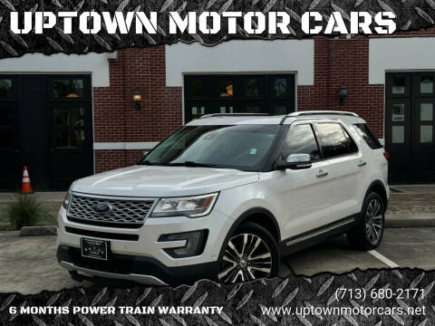 2017 Ford Explorer for sale at UPTOWN MOTOR CARS in Houston TX