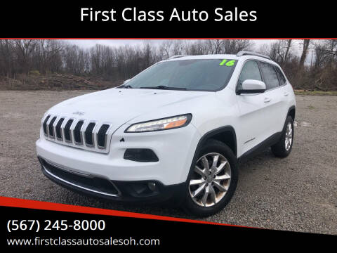 2016 Jeep Cherokee for sale at First Class Auto Sales MI in Erie MI