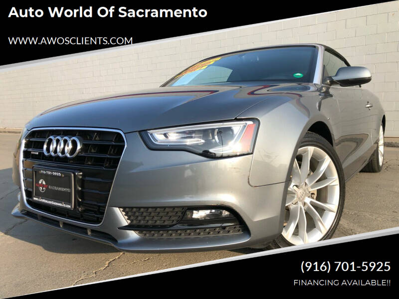 2014 Audi A5 for sale at Auto World of Sacramento in Sacramento CA