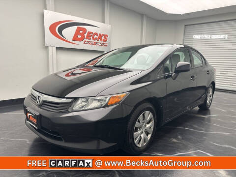 2012 Honda Civic for sale at Becks Auto Group in Mason OH