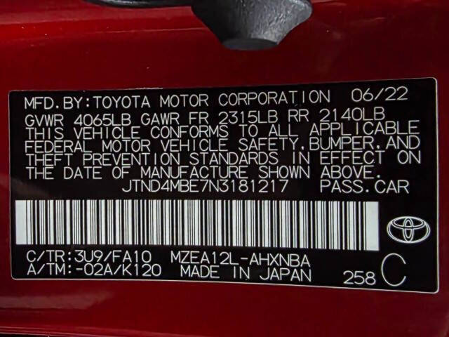 2022 Toyota Corolla Hatchback