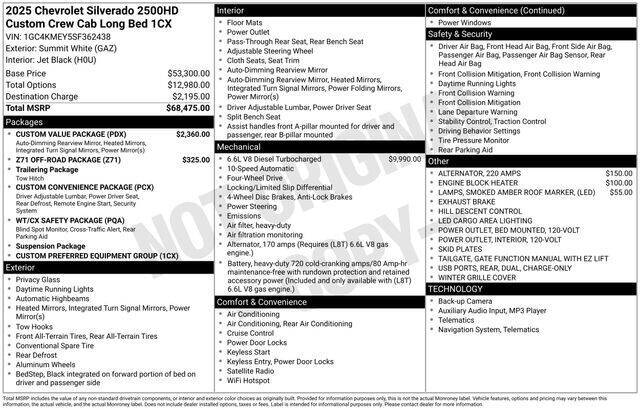 2025 Chevrolet Silverado 2500HD