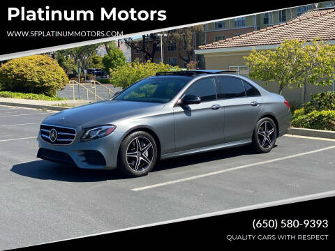 2018 Mercedes-Benz E-Class for sale at Platinum Motors in San Bruno CA