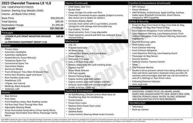 2023 Chevrolet Traverse LS