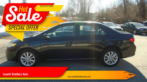 2009 Toyota Corolla for sale at Leavitt Brothers Auto in Hooksett NH