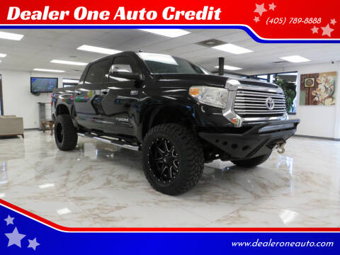 2014 Toyota Tundra for sale at Dealer One Auto Credit in Oklahoma City OK