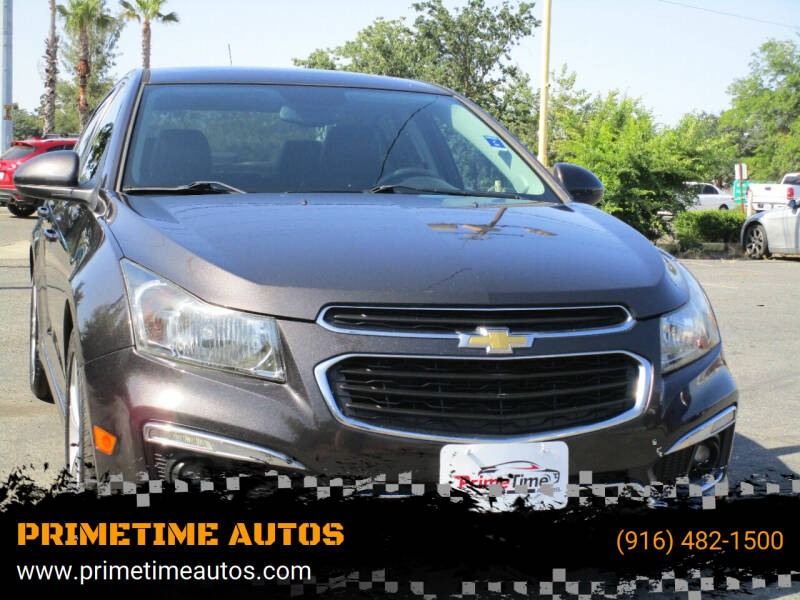 2015 Chevrolet Cruze for sale at PRIMETIME AUTOS in Sacramento CA
