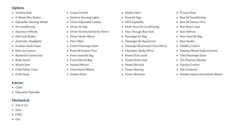 2017 Chrysler Pacifica LX