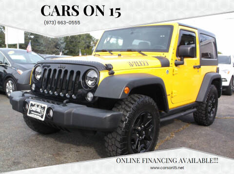2015 Jeep Wrangler for sale at Cars On 15 in Lake Hopatcong NJ