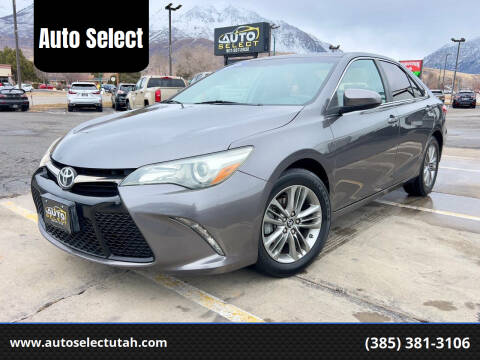 2016 Toyota Camry for sale at Auto Select in Orem UT