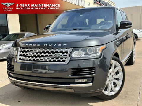 2016 Land Rover Range Rover for sale at European Motors Inc in Plano TX