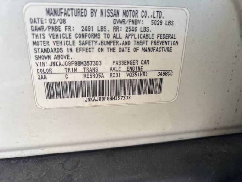 2008 Infiniti EX35