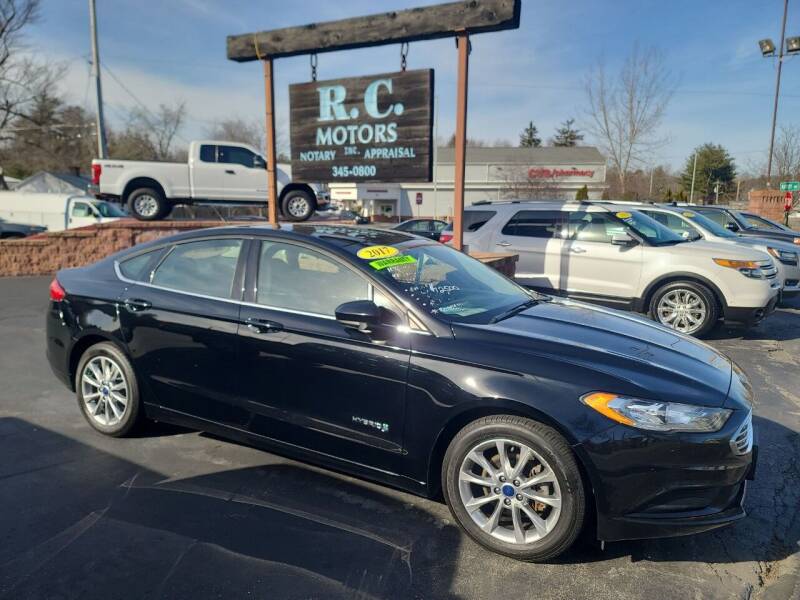 2017 Ford Fusion Hybrid for sale at R C Motors in Lunenburg MA