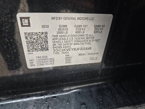 2018 Chevrolet Silverado 2500HD