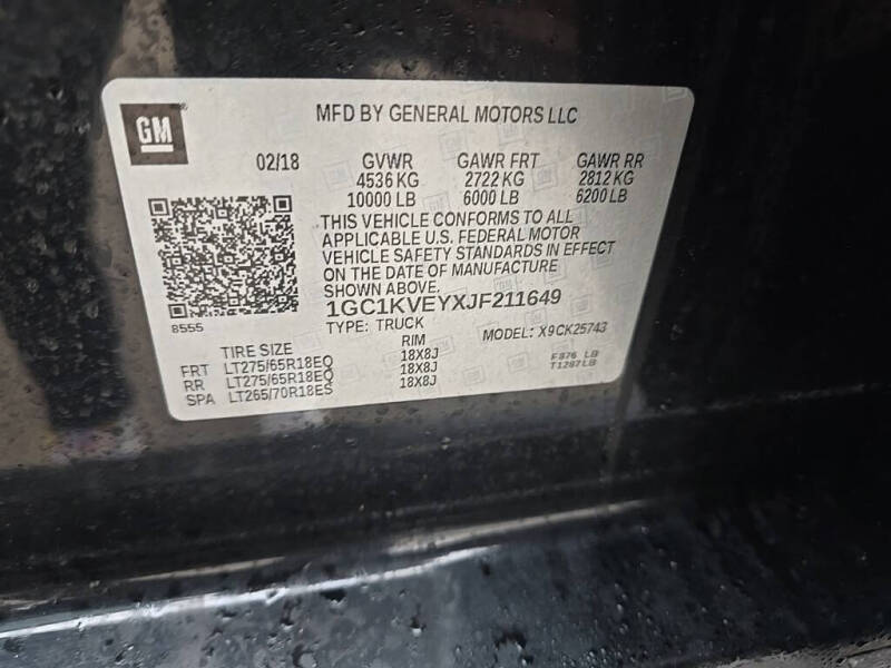 2018 Chevrolet Silverado 2500HD