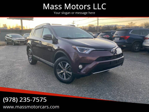 2016 Toyota RAV4 for sale at Mass Motors LLC in Worcester MA