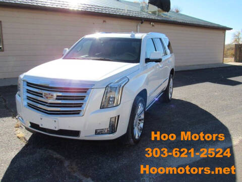 2017 Cadillac Escalade for sale at HOO MOTORS in Kiowa CO