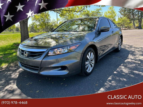 2012 Honda Accord for sale at Classic Auto in Greeley CO