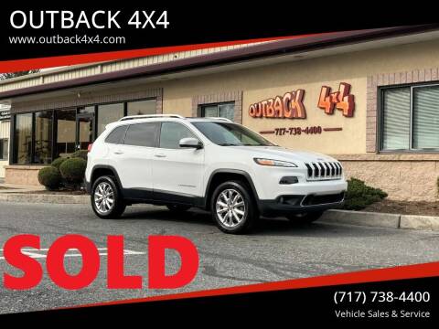 2015 Jeep Cherokee for sale at OUTBACK 4X4 in Ephrata PA