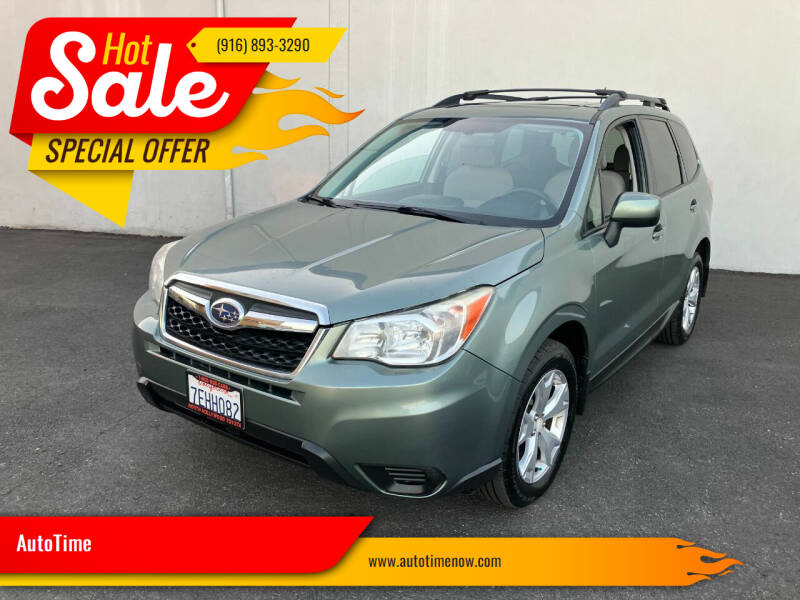 2014 Subaru Forester for sale at AutoTime in Sacramento CA