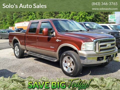 2006 Ford F-250 Super Duty for sale at Solo's Auto Sales in Timmonsville SC