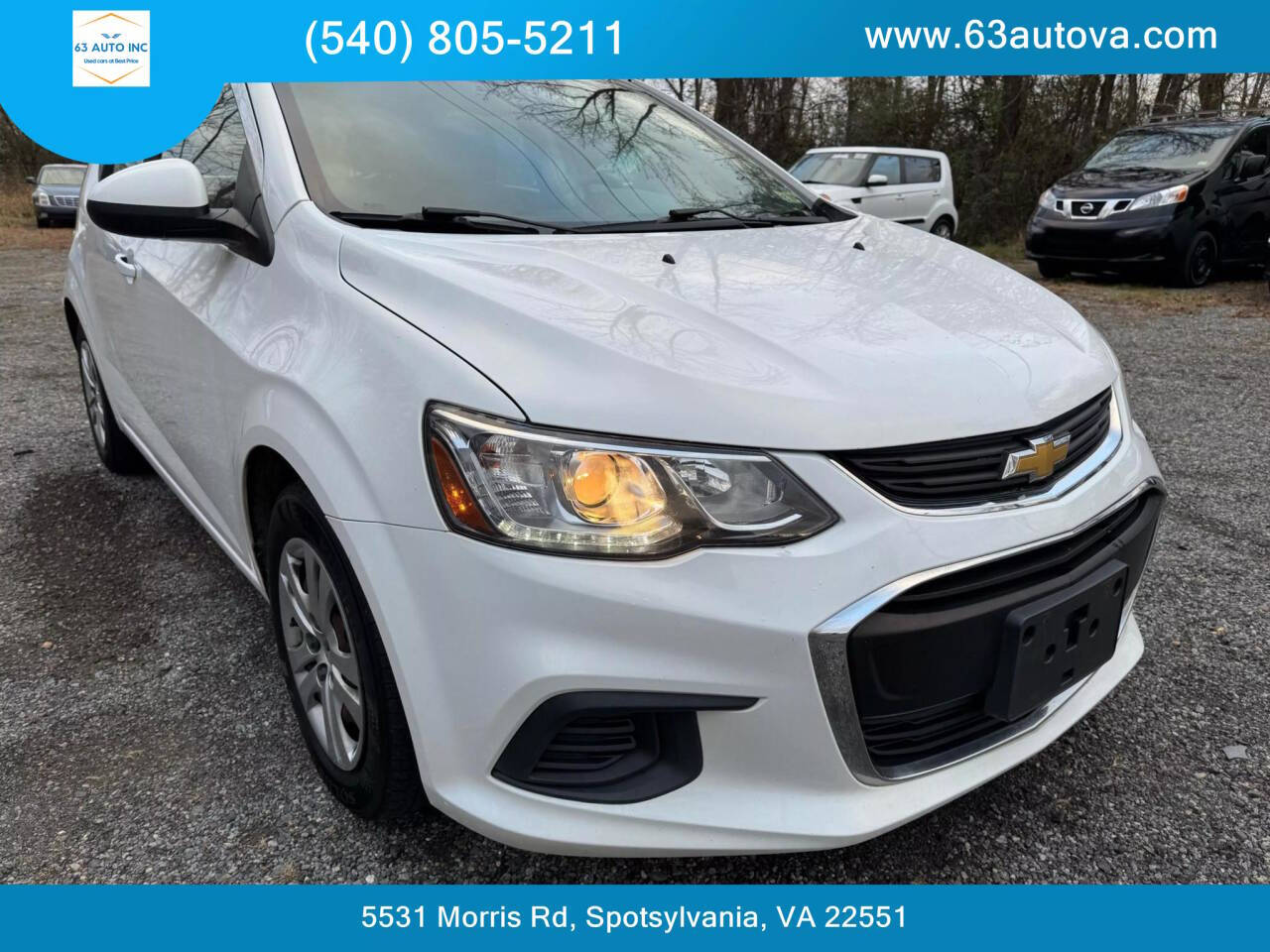 2019 Chevrolet Sonic for sale at 63 Auto Inc in Spotsylvania, VA