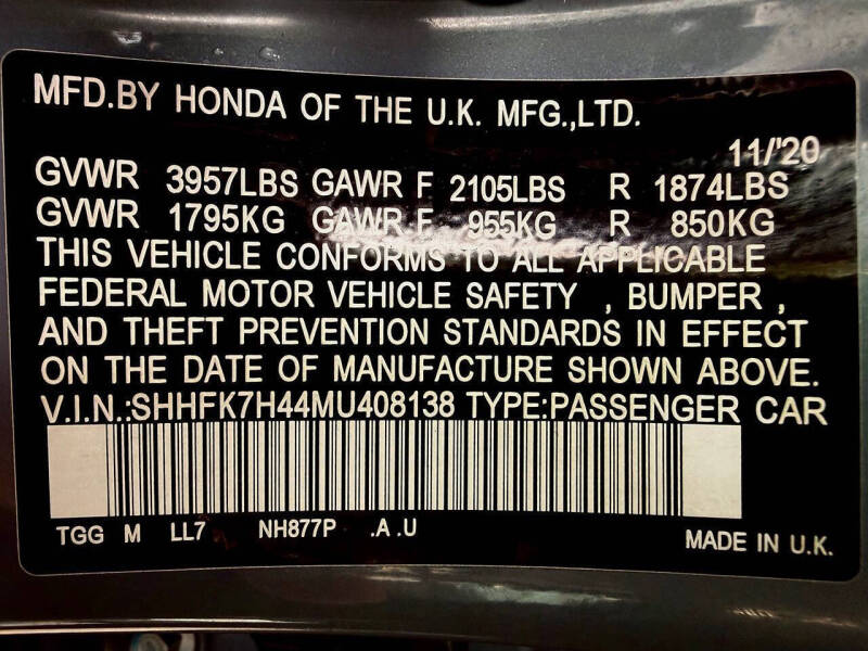 2021 Honda Civic Sport