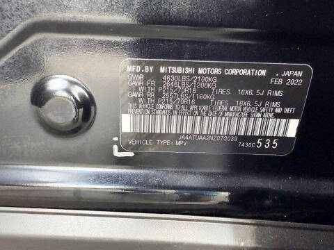 2022 Mitsubishi Eclipse Cross ES