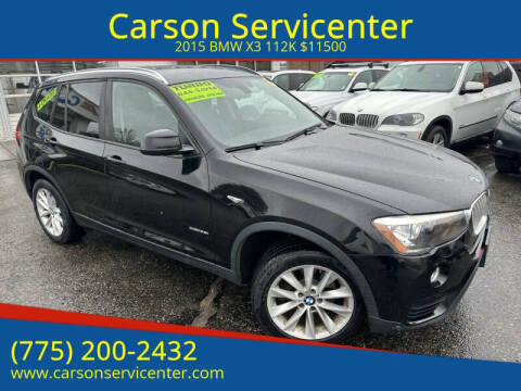 2015 BMW X3 for sale at Carson Servicenter in Carson City NV