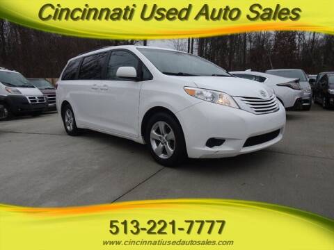2015 Toyota Sienna for sale at Cincinnati Used Auto Sales in Cincinnati OH