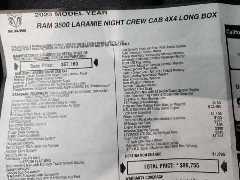 2023 RAM 3500 Laramie