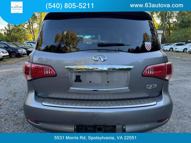 2013 INFINITI QX56 for sale at 63 Auto Inc in Spotsylvania, VA