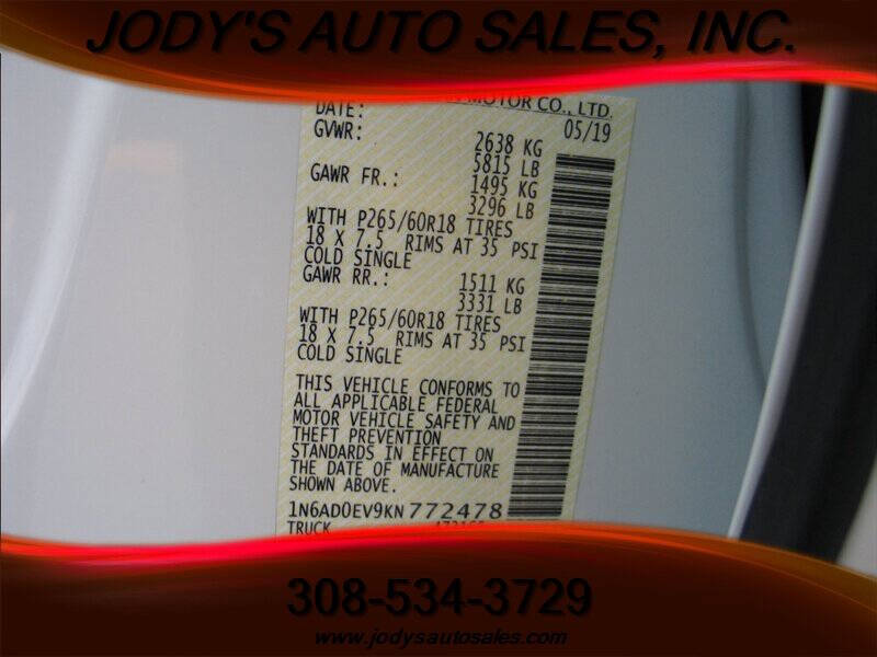 2019 Nissan Frontier SL