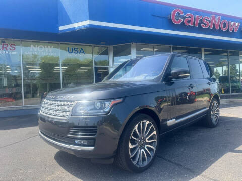 2016 Land Rover Range Rover for sale at CarsNowUsa LLc in Monroe MI