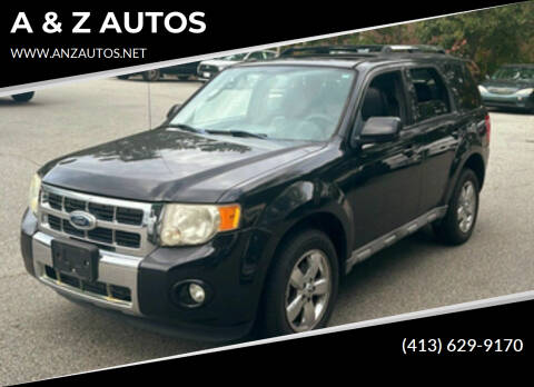 2009 Ford Escape for sale at A & Z AUTOS in Westfield MA