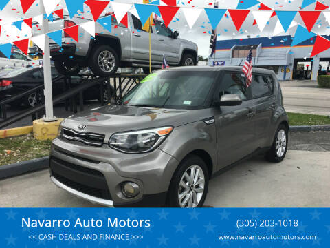 2018 Kia Soul for sale at Navarro Auto Motors in Hialeah FL