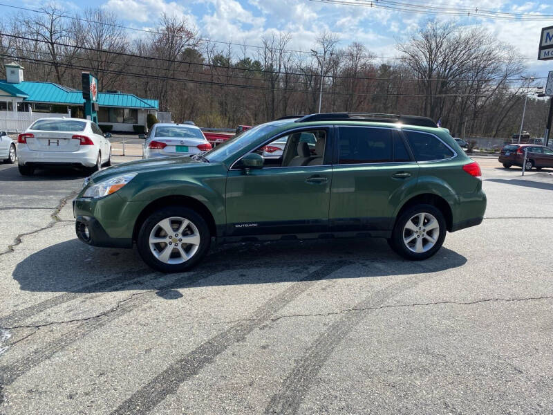 2013 Subaru Outback for sale at M G Motors in Johnston RI