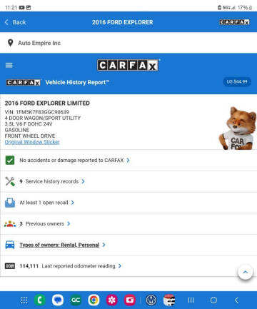 2016 Ford Explorer Limited