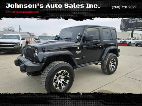 2012 Jeep Wrangler for sale at Johnson's Auto Sales Inc. in Decatur IN