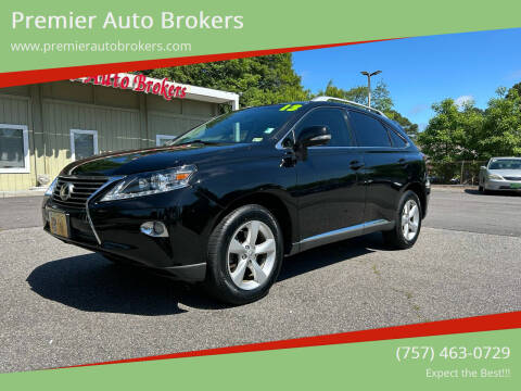 2013 Lexus RX 350 for sale at Premier Auto Brokers in Virginia Beach VA