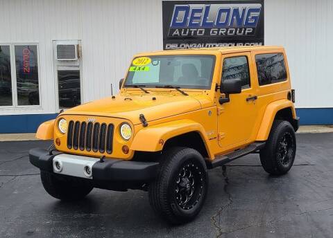 2012 Jeep Wrangler for sale at DeLong Auto Group in Tipton IN