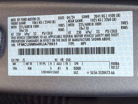 2024 Ford Escape ST-Line