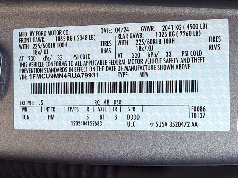 2024 Ford Escape ST-Line