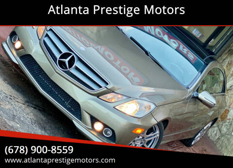 2010 Mercedes-Benz E-Class for sale at Atlanta Prestige Motors in Decatur GA