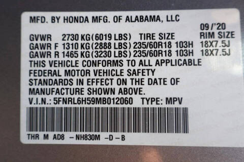 2021 Honda Odyssey EX