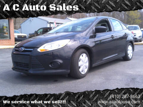 2014 Ford Focus for sale at A C Auto Sales in Elkton MD