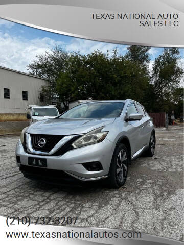 2015 Nissan Murano for sale at Texas National Auto Sales LLC in San Antonio TX