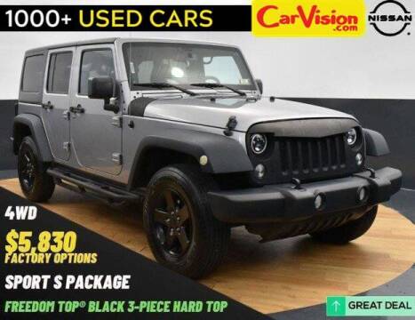 2015 Jeep Wrangler Unlimited for sale at Car Vision Mitsubishi Norristown in Norristown PA